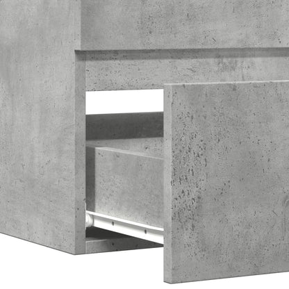 Mobile Lavabo 90X38,5X45 Cm In Legno Multistrato Grigio Cemento