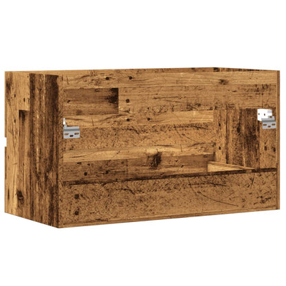 Mobile Lavabo 90X38,5X45 Cm In Truciolato Legno Antico