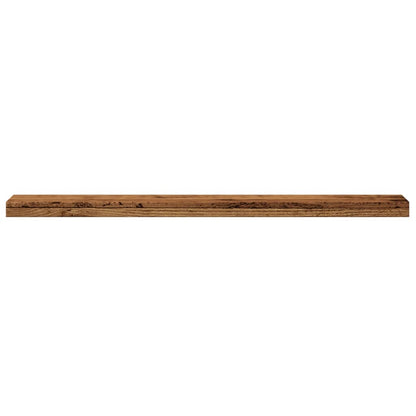 Mensole A Parete 4 Pz Legno Antico 40X10X1,5 Cm In Truciolato