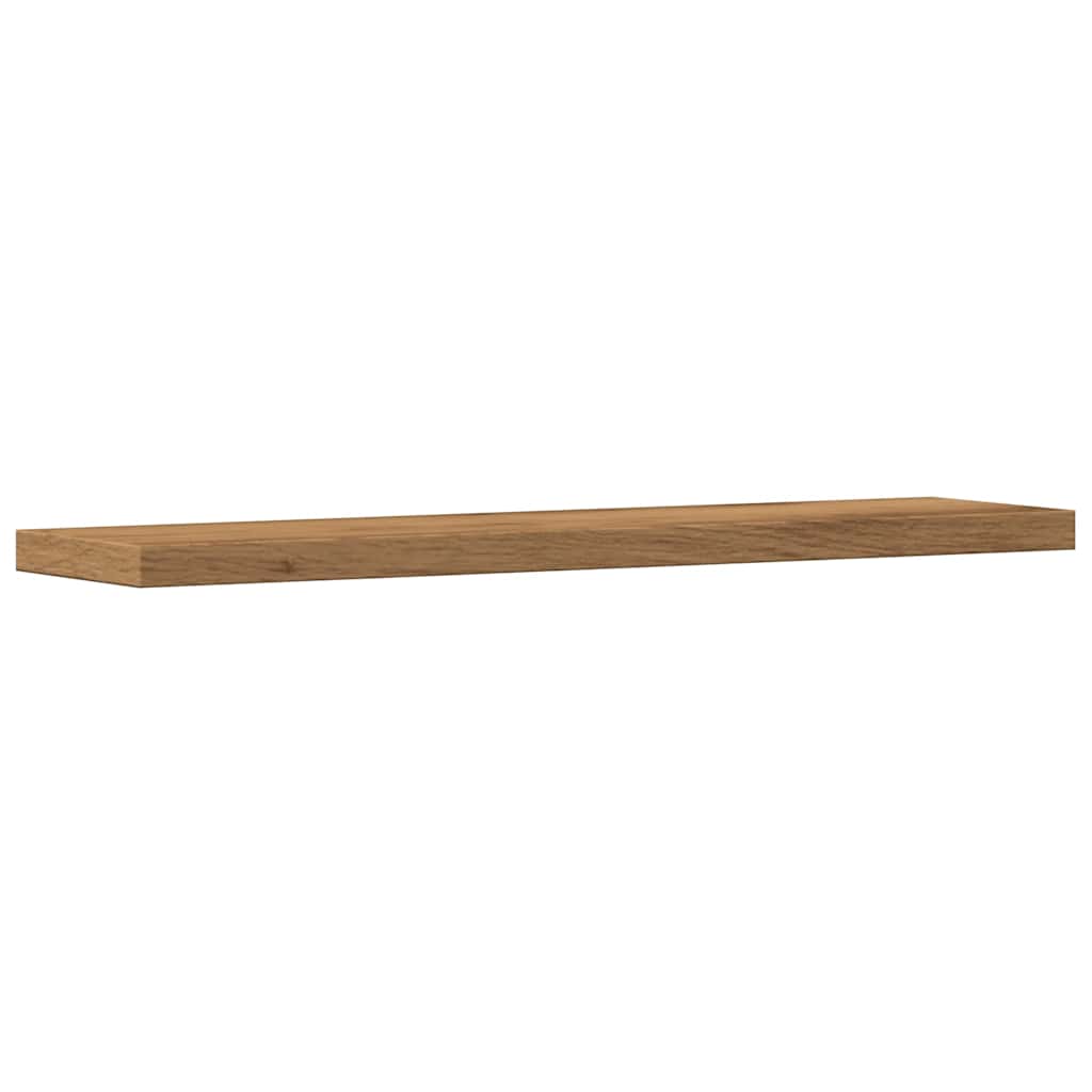 Mensole Parete 4Pz Rovere Artigianale 40X10X1,5Cm In Truciolato