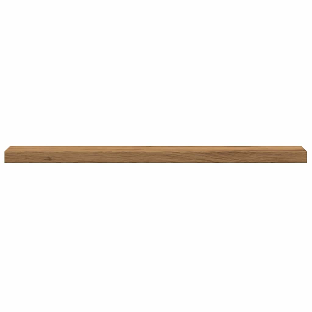 Mensole Parete 4Pz Rovere Artigianale 40X10X1,5Cm In Truciolato