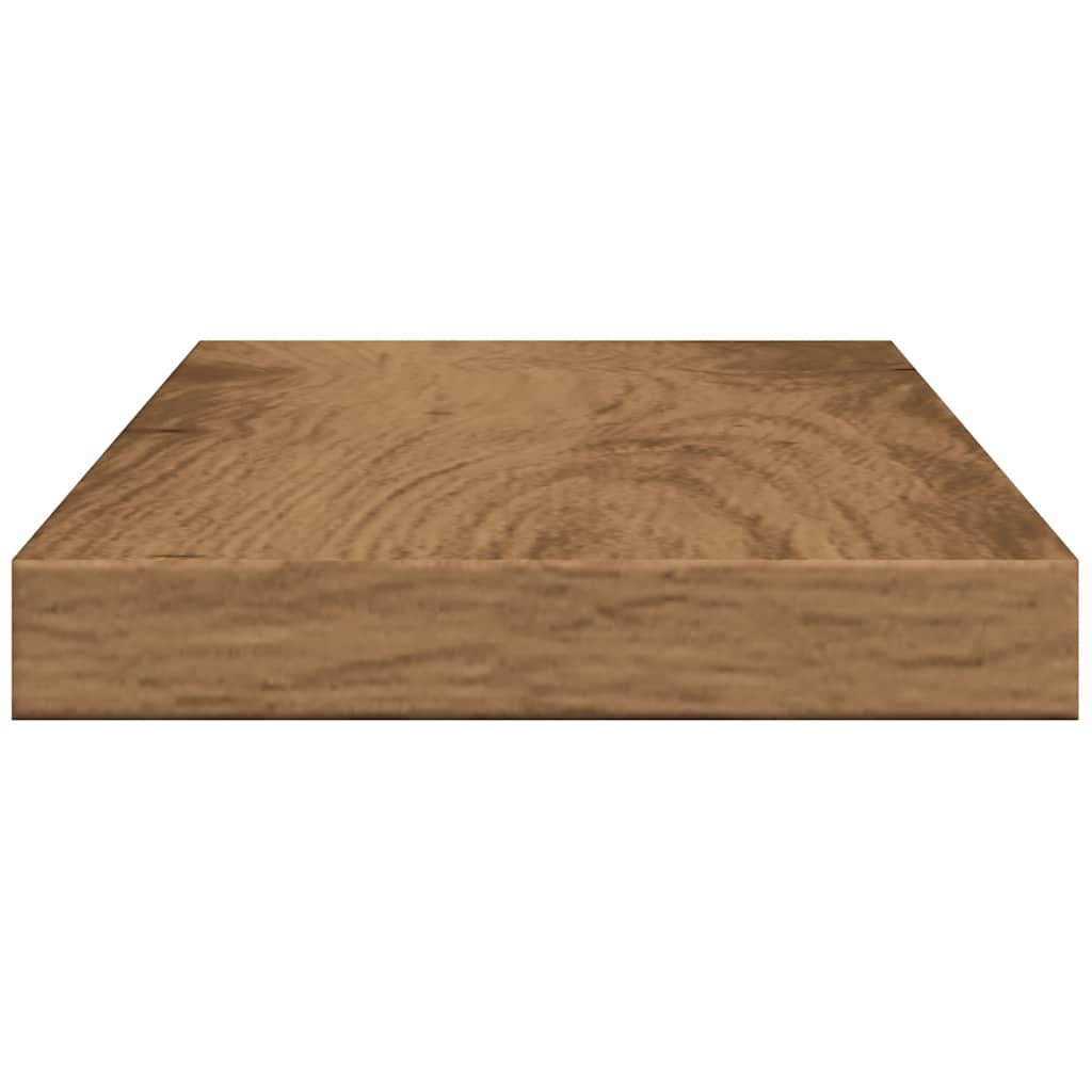 Mensole Parete 4Pz Rovere Artigianale 40X10X1,5Cm In Truciolato
