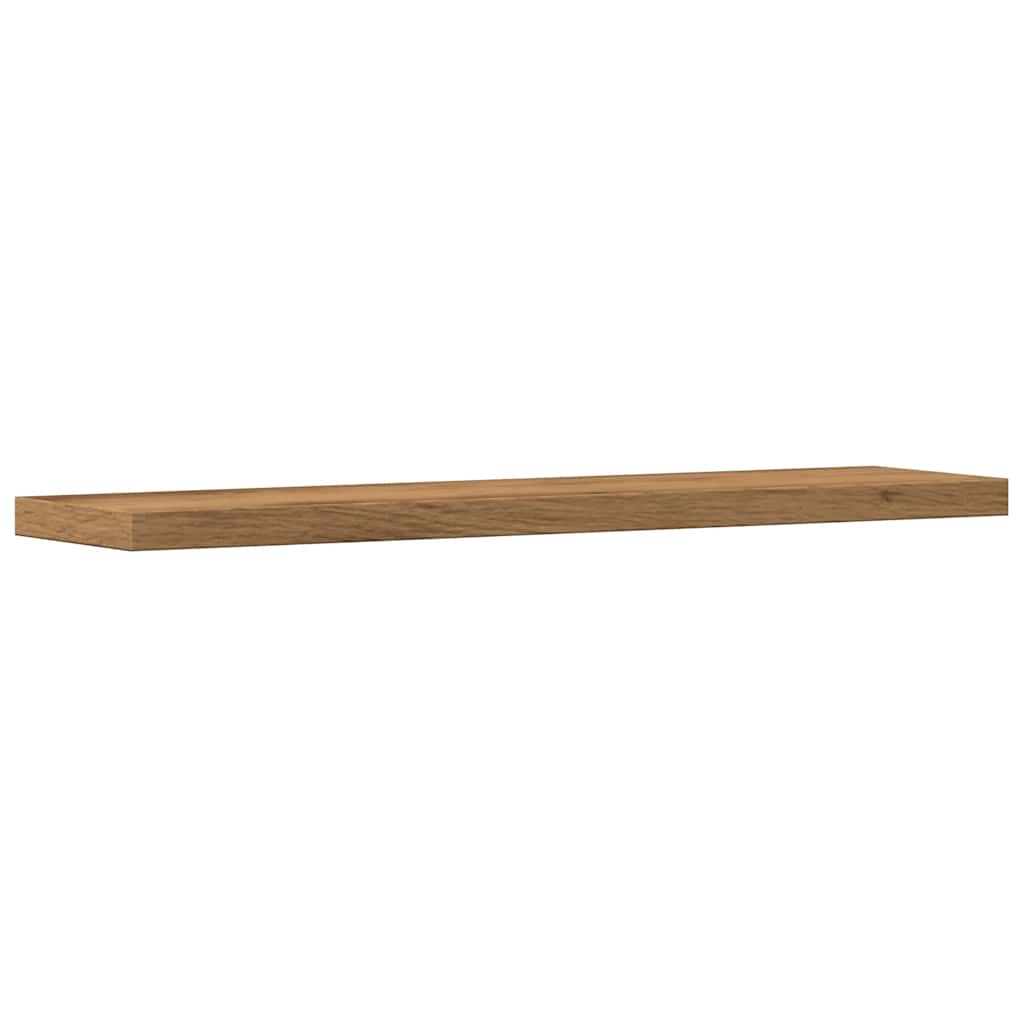 Mensole Parete 4Pz Rovere Artigianale 40X10X1,5Cm In Truciolato