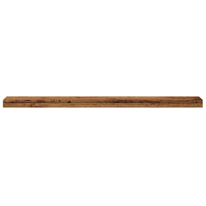 Mensole A Parete 4 Pz Legno Antico 40X20X1,5 Cm In Truciolato