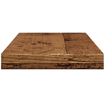 Mensole A Parete 4 Pz Legno Antico 40X20X1,5 Cm In Truciolato