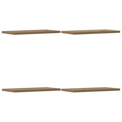 Mensole Parete 4Pz Rovere Artigianale 40X20X1,5Cm In Truciolato