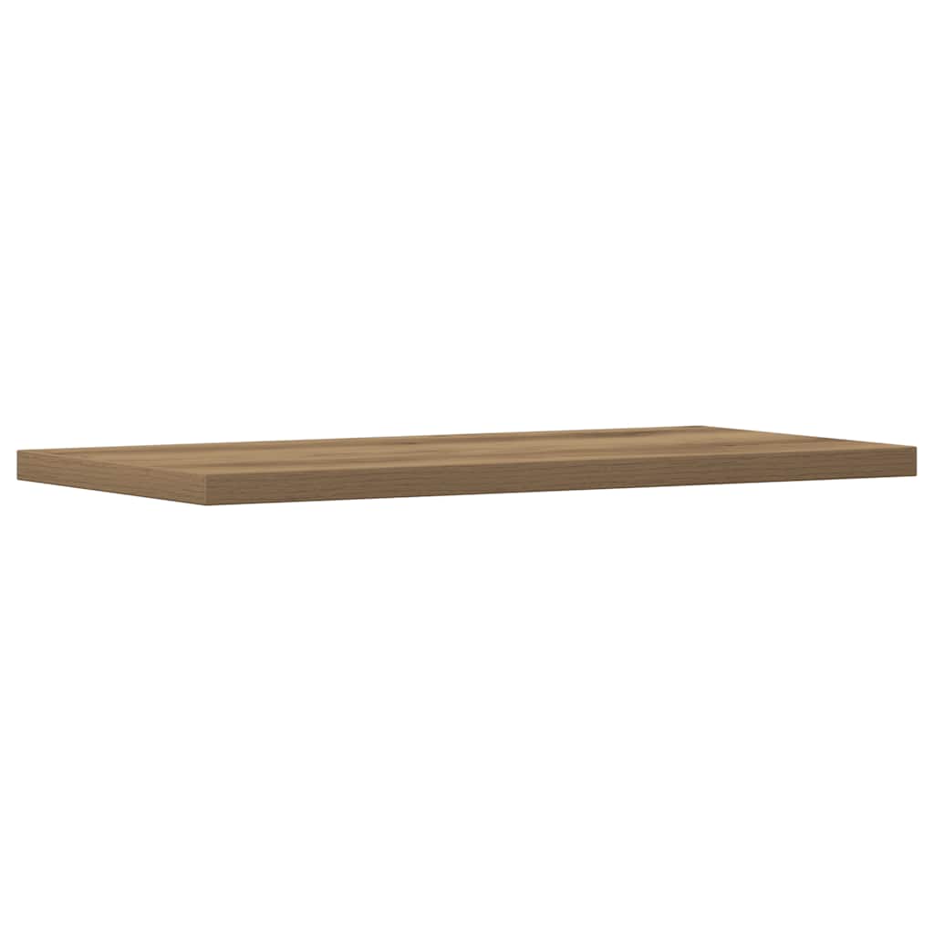 Mensole Parete 4Pz Rovere Artigianale 40X20X1,5Cm In Truciolato
