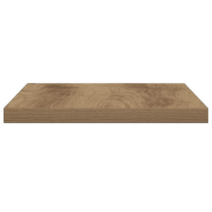 Mensole Parete 4Pz Rovere Artigianale 40X20X1,5Cm In Truciolato