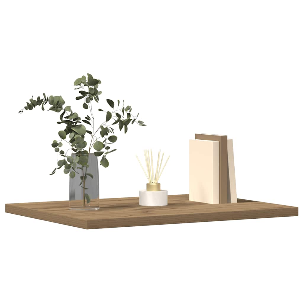 Ripiani Per Libreria 4 Pz Rovere 60X10X1,5 Cm Legno Multistrato