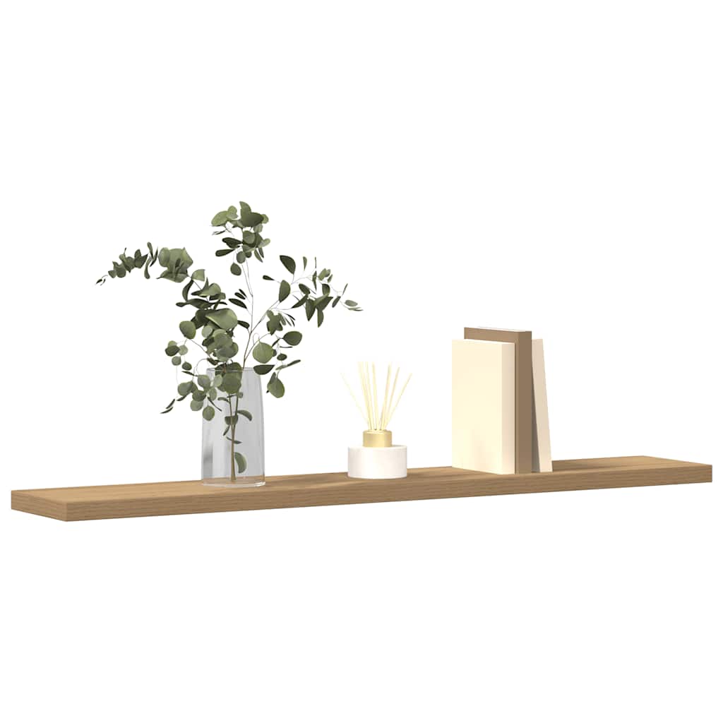 Mensole Parete 4Pz Rovere Artigianale 60X20X1,5Cm In Truciolato