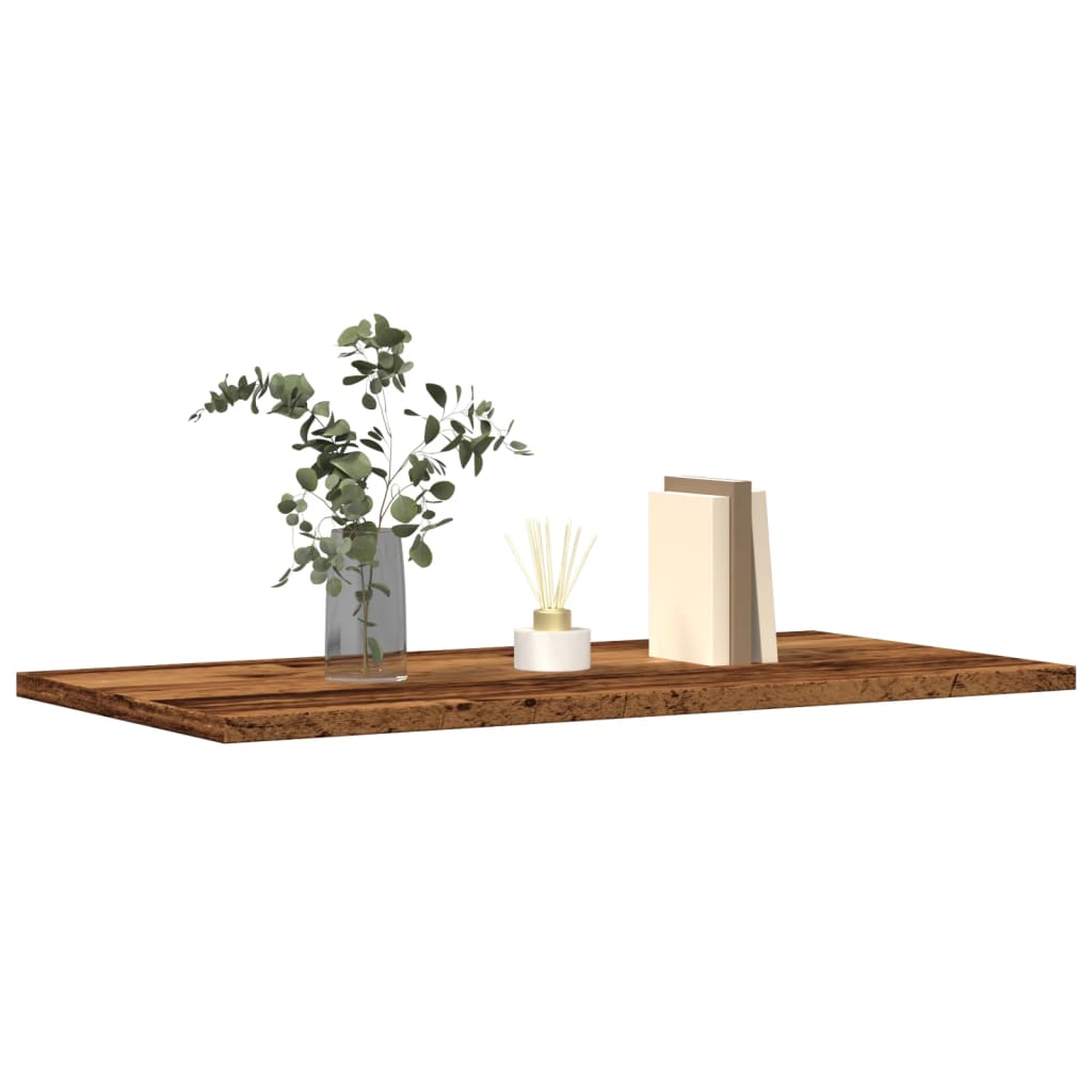 Mensole A Parete 4 Pz Legno Antico 60X30X1,5 Cm In Truciolato