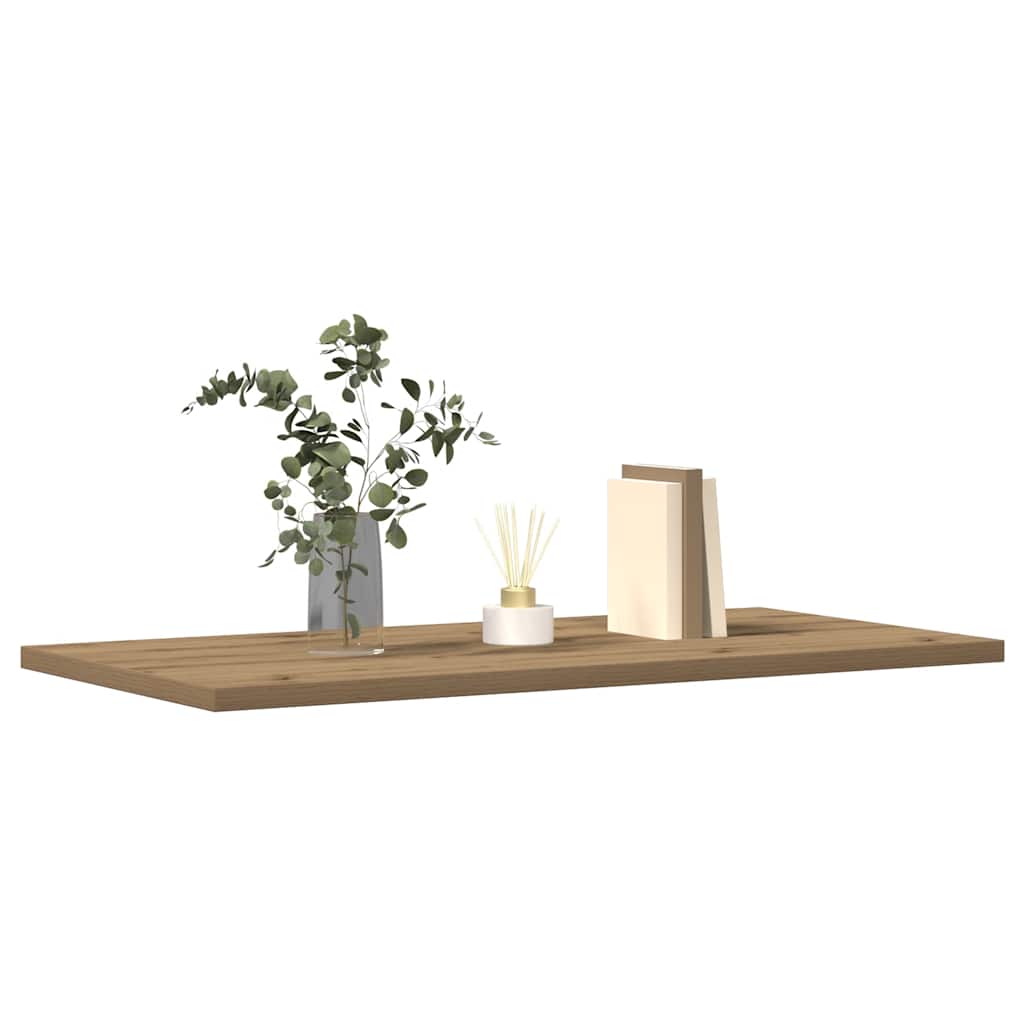Mensole Parete 4Pz Rovere Artigianale 60X30X1,5Cm In Truciolato