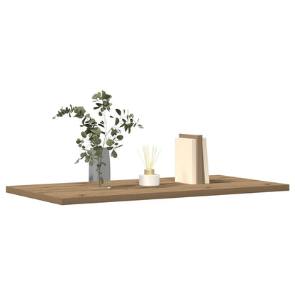 Mensole Parete 4Pz Rovere Artigianale 60X30X1,5Cm In Truciolato