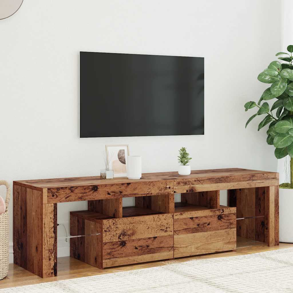 Mobile Porta Tv Con Led 140X36,5X40 Cm Truciolato