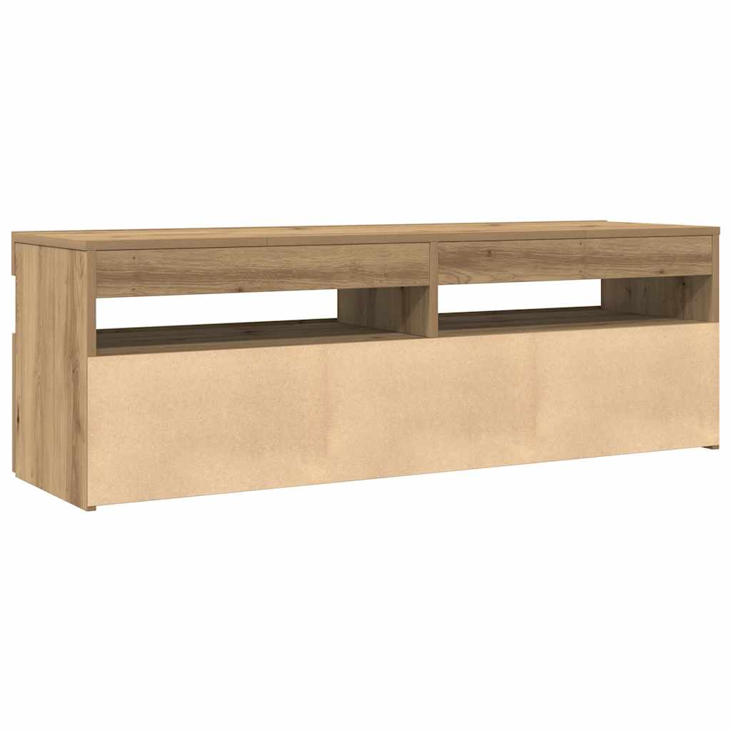 Mobile Porta Tv Con Led Artigianale 120X35X40 Cm Multistrato