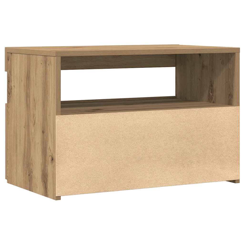 Mobili Porta Tv Con Led 2 Pz Artigianale In Legno Multistrato