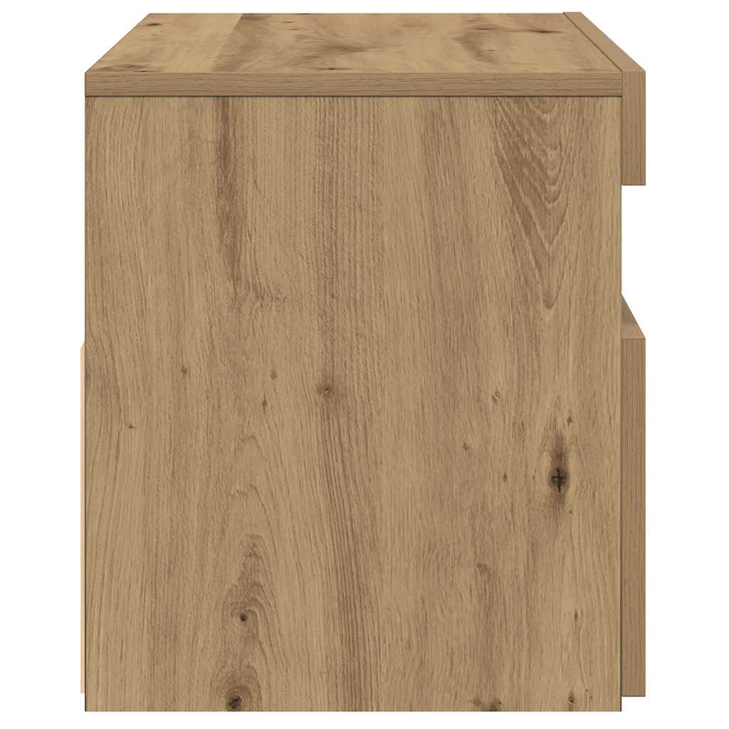 Mobile Porta Tv Con Led Artigianale 75X35X40 Cm Multistrato