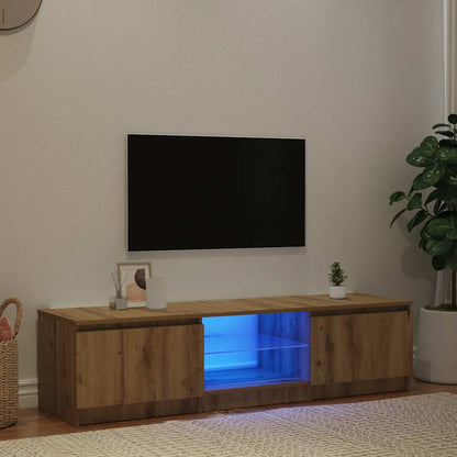 Mobile Porta Tv Con Led Artigianale Multistrato