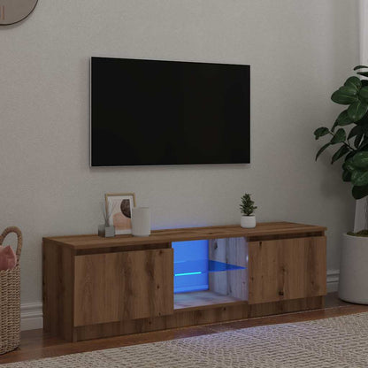 Mobile Porta Tv Con Led Artigianale Multistrato