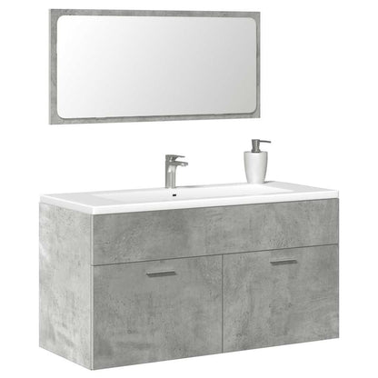 Set Mobili Da Bagno 2 Pz In Legno Multistrato