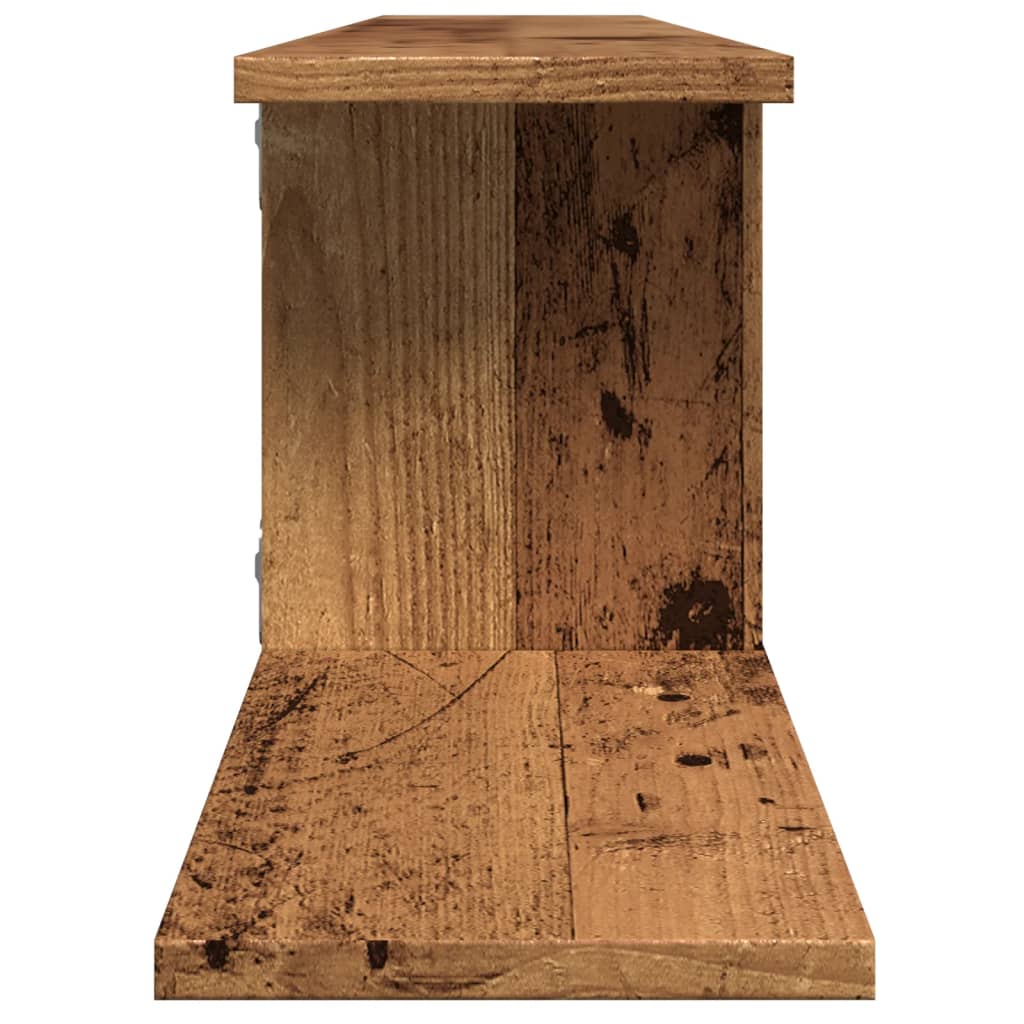 Scaffale Tv Parete 125X18X23 Cm Legno Multistrato