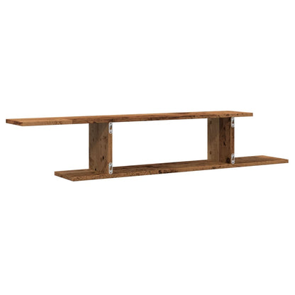 Scaffale Tv Parete 125X18X23 Cm Legno Multistrato