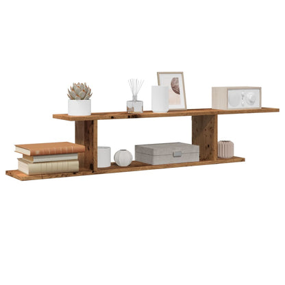 Scaffale Tv Parete 125X18X23 Cm Legno Multistrato