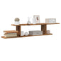 Scaffale Tv Parete 125X18X23 Cm Legno Multistrato