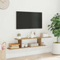 Scaffale Tv Parete 125X18X23 Cm Legno Multistrato