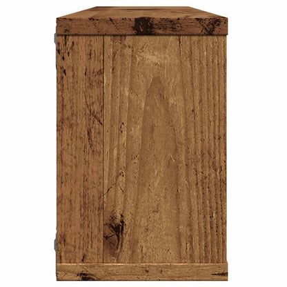 Mensole A Cubo Muro 2 Pz In Truciolato Legno Antico