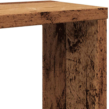 Mensole A Cubo Muro 2 Pz In Truciolato Legno Antico