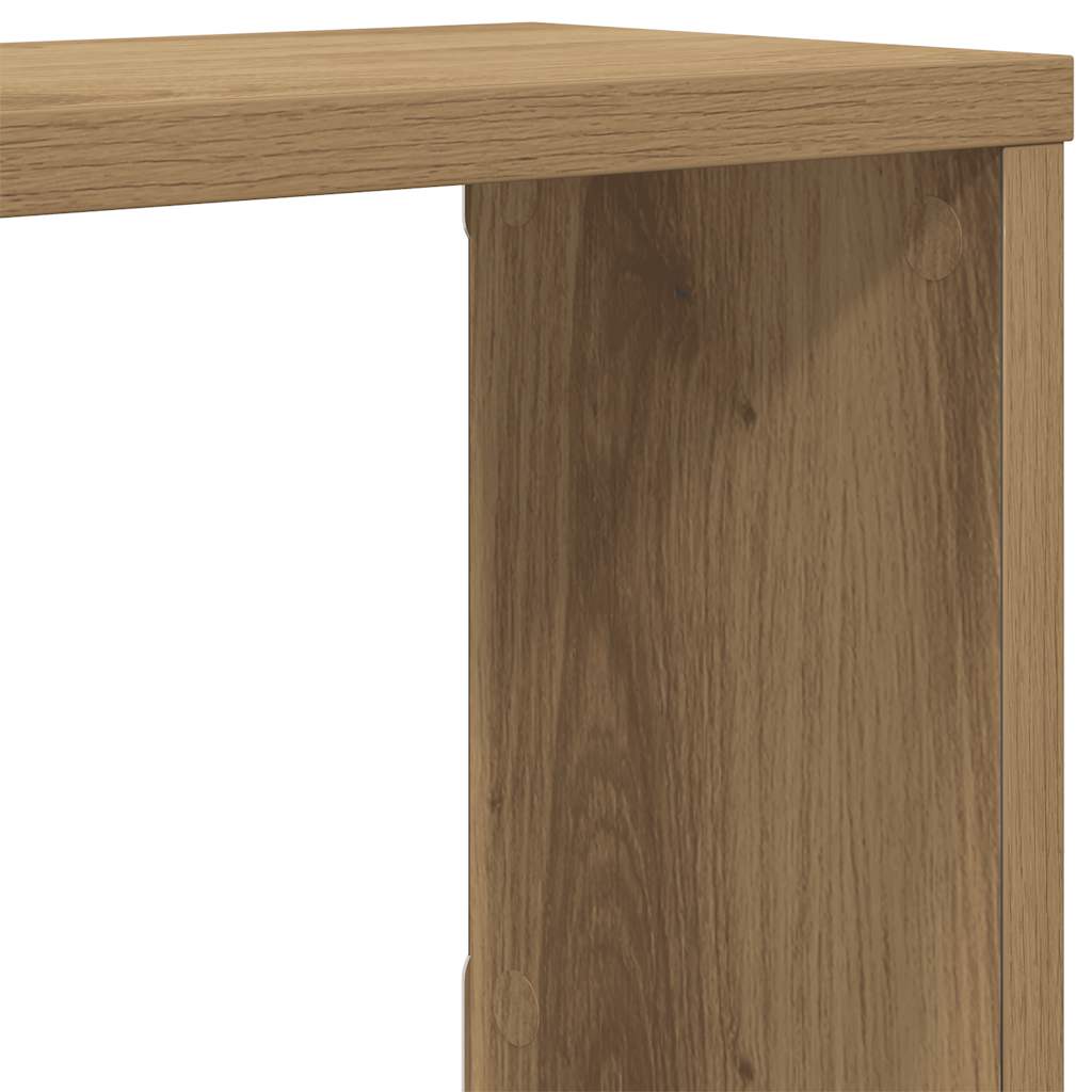 Mensole Parete A Cubo 2 Pz Artigianale 30X15X30 Cm Truciolato Rovere Artigianale