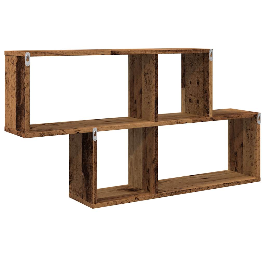 Scaffale A Parete Legno Vecchio 100X18X53 Cm In Truciolato