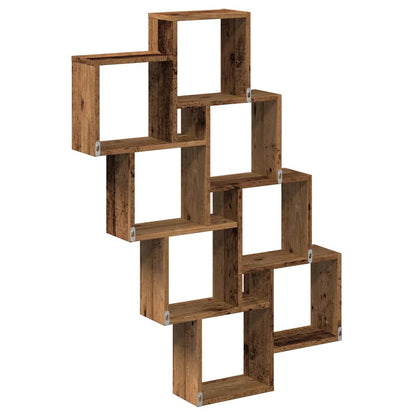 Mensola A Muro A Cubo Antico 90X15X119,5 Cm Legno Multistrato