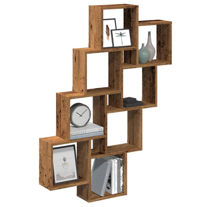 Mensola A Muro A Cubo Antico 90X15X119,5 Cm Legno Multistrato