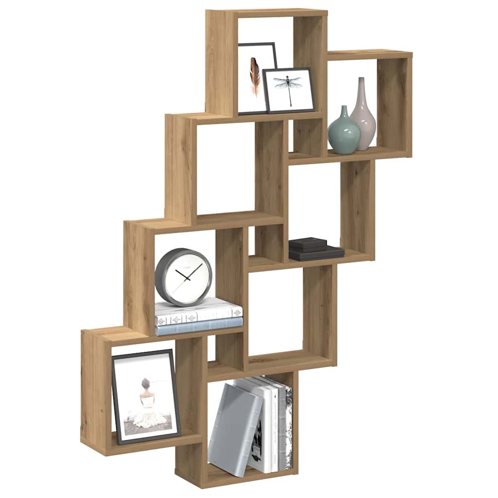 Mensola A Muro A Cubo Antico 90X15X119,5 Cm Legno Multistrato
