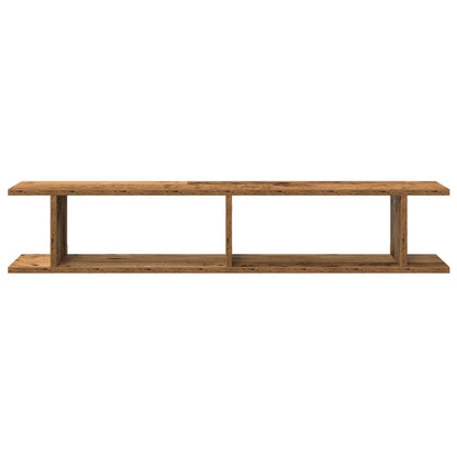 Mensole Da Parete 2Pz Legno Vecchio In Truciolato Legno Antico