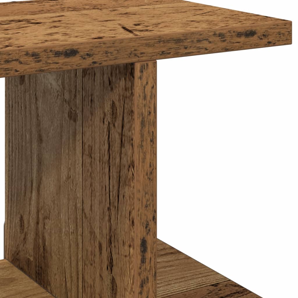 Mensole Da Parete 2Pz Legno Vecchio In Truciolato Legno Antico