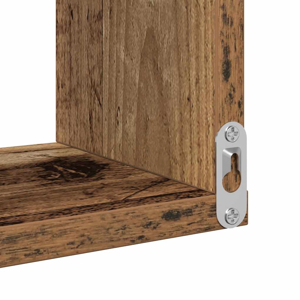 Mensole Angolari 2Pz 40X40X49,5 Cm In Truciolato Legno Antico