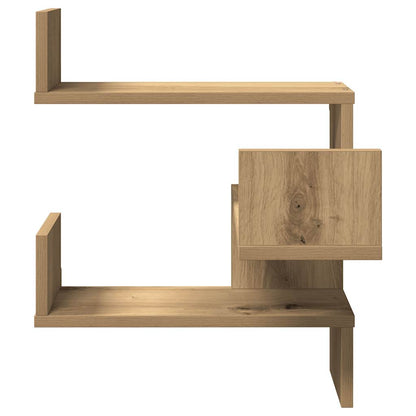 Mensole Angolari 2Pz Artigianale 40X40X49,5 Cm In Truciolato Rovere Artigianale
