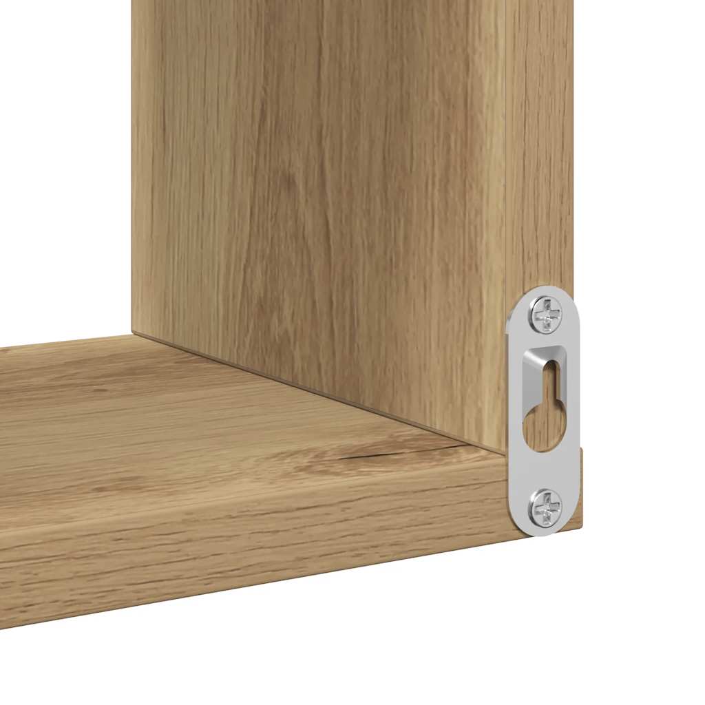 Mensole Angolari 2Pz Artigianale 40X40X49,5 Cm In Truciolato Rovere Artigianale