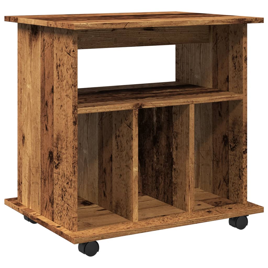 Armadietto Con Ruote 60X45X60 Cm Legno Multistrato
