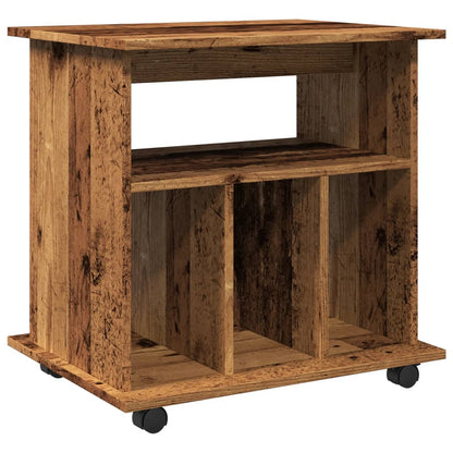Armadietto Con Ruote 60X45X60 Cm Legno Multistrato
