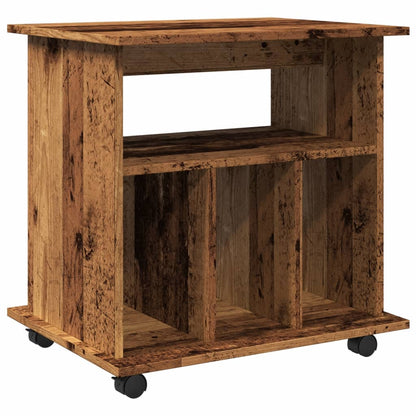 Armadietto Con Ruote 60X45X60 Cm Legno Multistrato