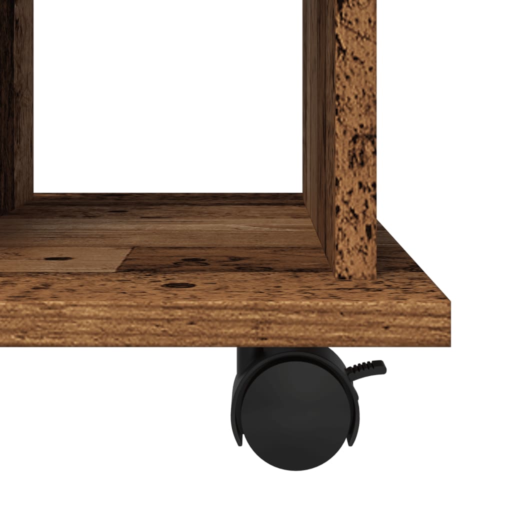 Armadietto Con Ruote 60X45X60 Cm Legno Multistrato