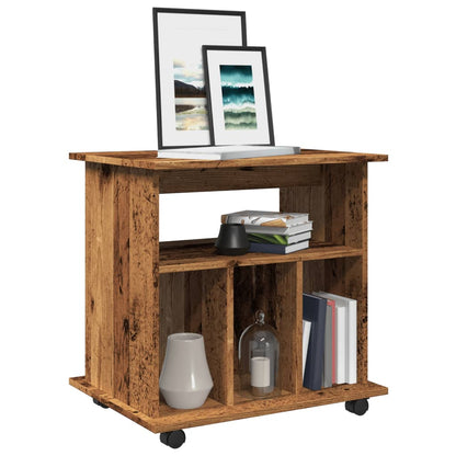 Armadietto Con Ruote 60X45X60 Cm Legno Multistrato