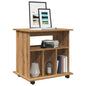 Armadietto Con Ruote 60X45X60 Cm Legno Multistrato
