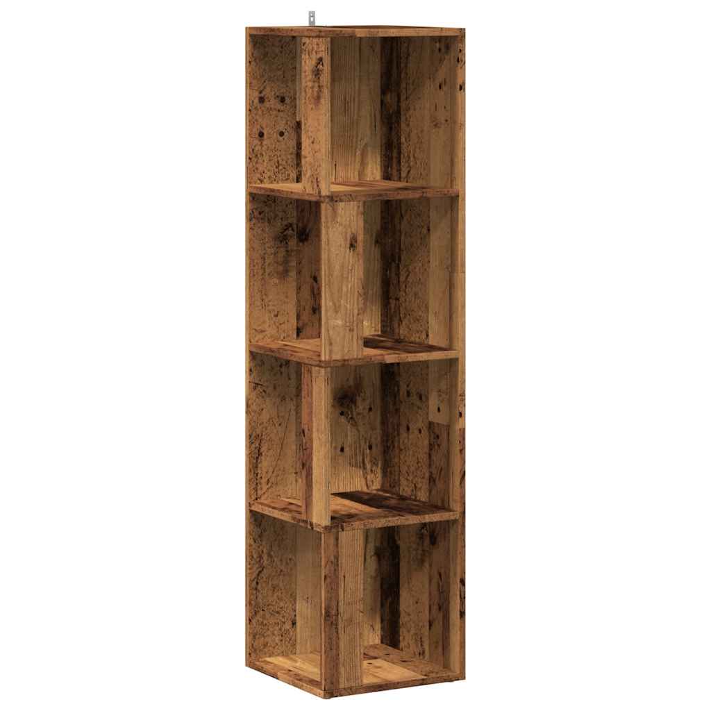 Scaffale Angolare Legno Vecchio In Truciolato Legno Antico