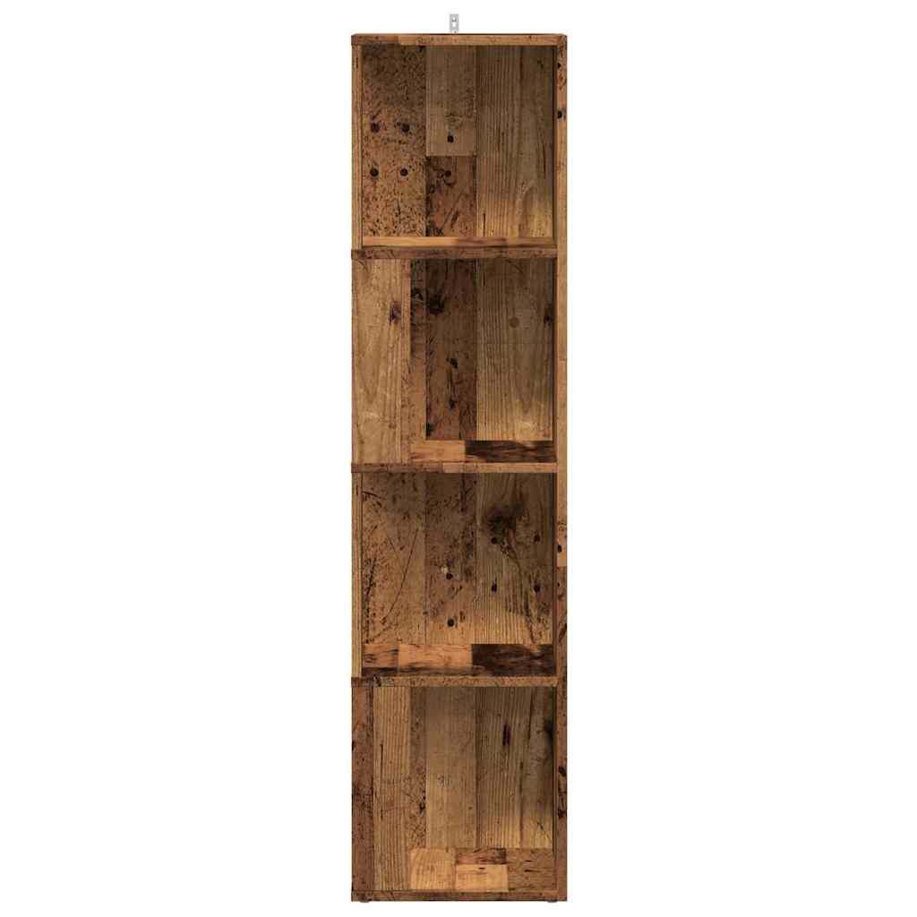 Scaffale Angolare Legno Vecchio In Truciolato Legno Antico