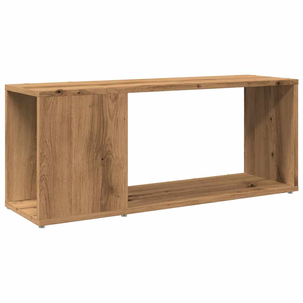 Mobile Porta Tv 80X24X32Cm Legno Multistrato Rovere Artigianale
